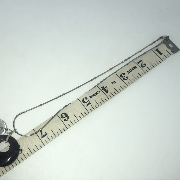 Vtg Sterling Amethyst Marcasite Chinese Luck Fortune Pendant & Chain 15” & 1.1” - Picture 9 of 10